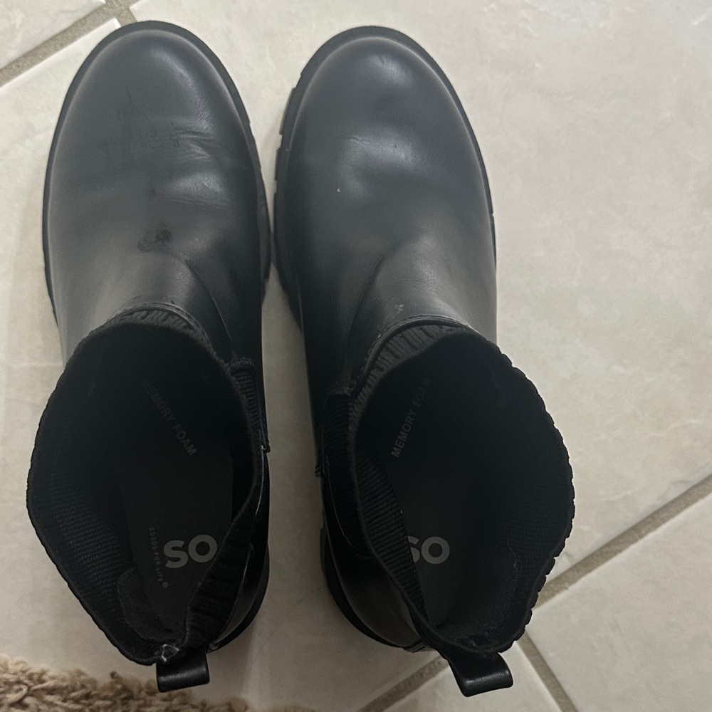 SO Black Chunky Heel Ankle Boots - 8 - Picture 5 of 6